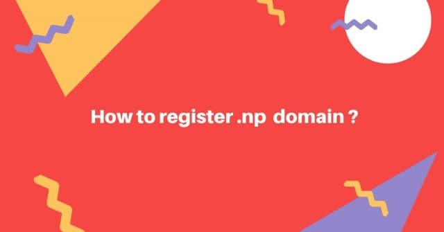 How to register .np domain ?